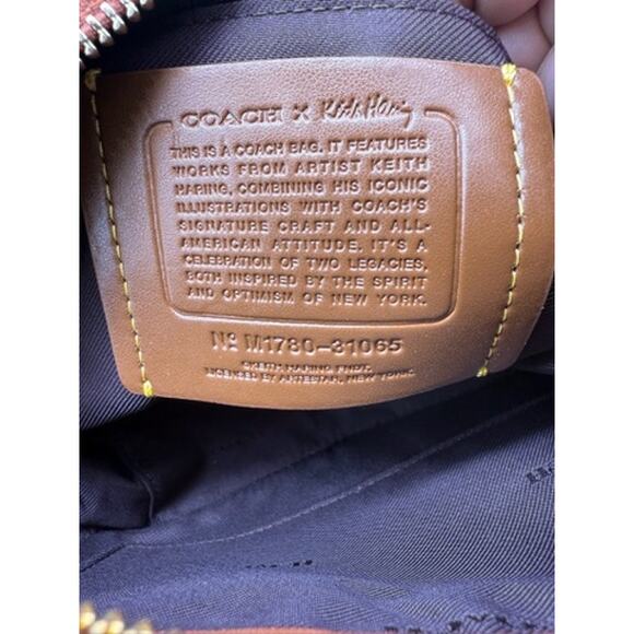 RETAIL $399 RARE COACH X Keith Haring Camera Bag *In Signature Patchwork*ROBOT - Picture 10 of 13